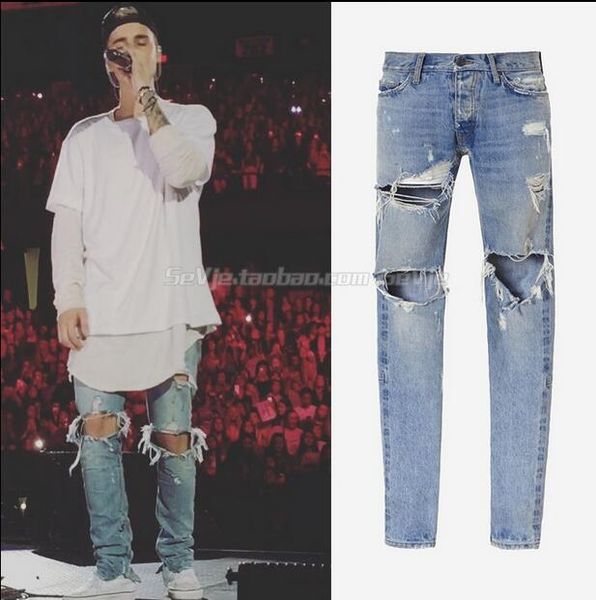 wholesale- version fog men selvedge zipper destroyed tour pants skinny jeans blue jean slim fit god of fear
wholesale- version fog men selvedge zipper destroyed tour pants skinny jeans blue jean slim fit god of fear