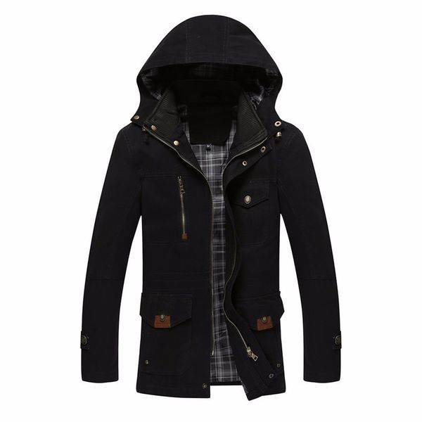 wholesale- 2017 brand men coat fall and winter long section of large size slim casual jacket overcoat ing, Black;brown
wholesale- 2017 brand men coat fall and winter long section of large size slim casual jacket overcoat ing, Black;brown