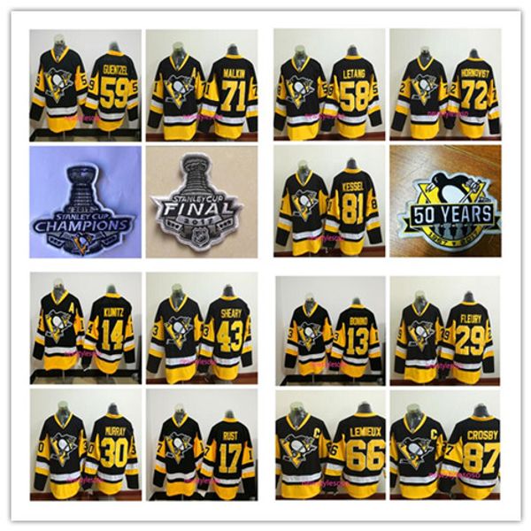 2017 pittsburgh penguins 14 кунита 30 мюррей 58 летанг 59 джейк гюнцель 87 кросби 81 кессель 71 малкин 72 хорнквист черные хоккейные майки, Black;red
2017 pittsburgh penguins 14 кунита 30 мюррей 58 летанг 59 джейк гюнцель 87 кросби 81 кессель 71 малкин 72 хорнквист черные хоккейные майки, Black;red