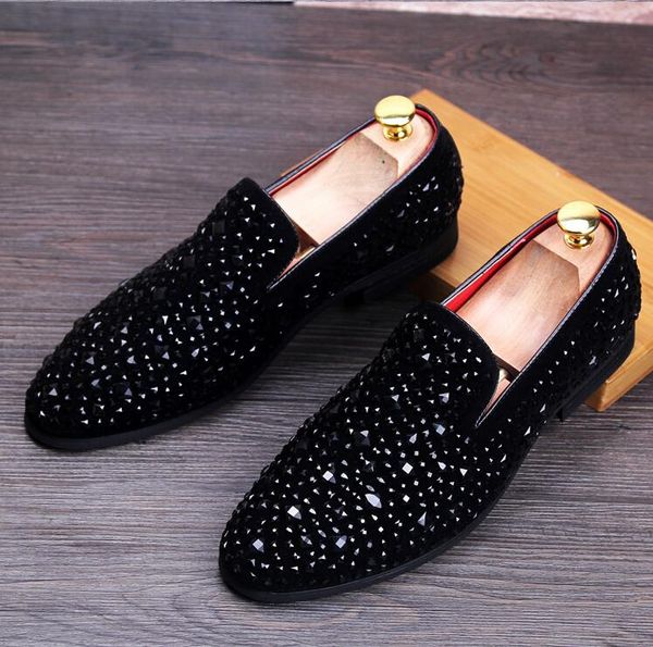 casual multi-colored glitter sequin loafers mens dress shoes men flats shoes luxury fashion brand chaussures de mariage, Black
casual multi-colored glitter sequin loafers mens dress shoes men flats shoes luxury fashion brand chaussures de mariage, Black