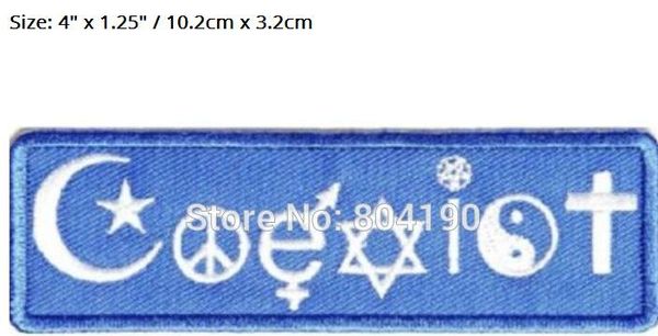 4" COEXIST Yin Yang Peace Motorcycle MC JACKET Chest EMBROIDERED PATCH Biker Vest punk applique iron on patch
4" COEXIST Yin Yang Peace Motorcycle MC JACKET Chest EMBROIDERED PATCH Biker Vest punk applique iron on patch