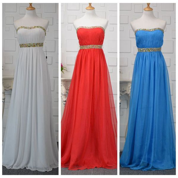 beaded strapless long chiffon evening dress backless 2018 elegant long formal party dress new custom gowns, Black;red
beaded strapless long chiffon evening dress backless 2018 elegant long formal party dress new custom gowns, Black;red