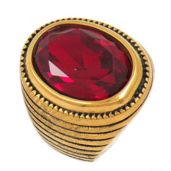 fanssteel stainless steel punk vintage jewelry wemen circle around with red stone ring gift for brothers sisters 13w38, Silver
fanssteel stainless steel punk vintage jewelry wemen circle around with red stone ring gift for brothers sisters 13w38, Silver