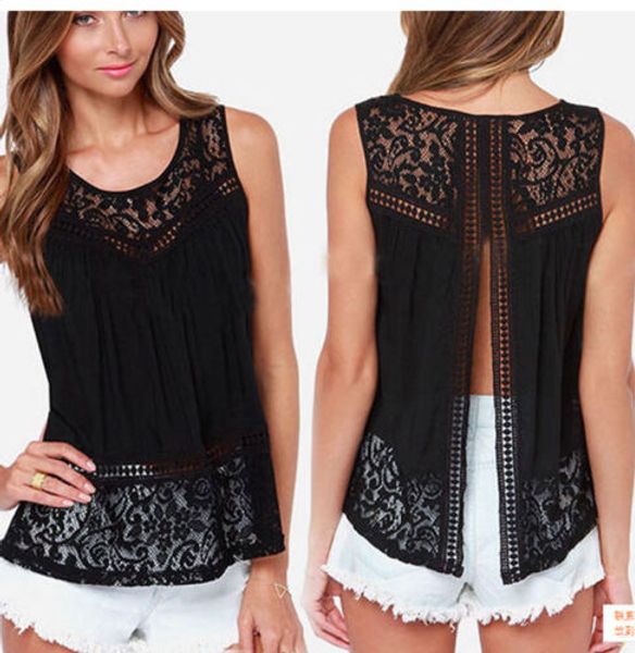 Women's Clothing Tops & Tees Tanks & Camis Fashion Women Summer Vest Blouses Shirts Sleeveless Casual Hollow Out Lace Tank Tops
Women's Clothing Tops & Tees Tanks & Camis Fashion Women Summer Vest Blouses Shirts Sleeveless Casual Hollow Out Lace Tank Tops