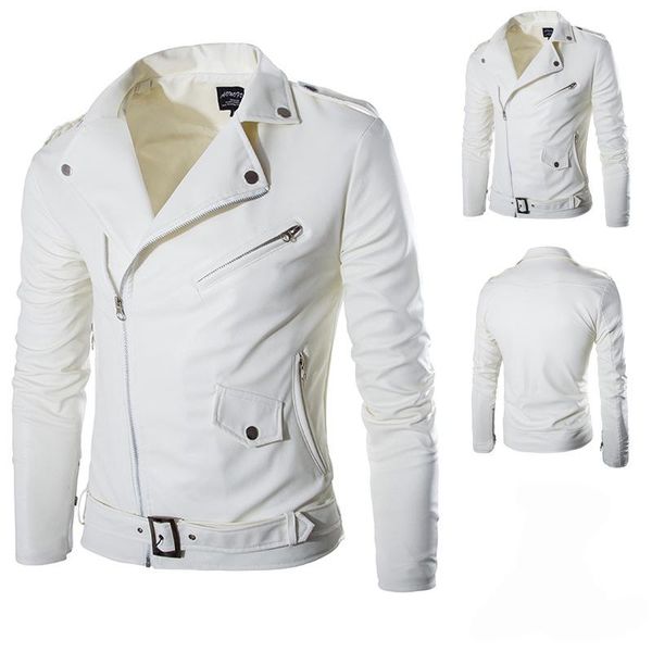 men's faux men fashion pu jacket spring autumn new british style motorcycle male coat black white m-3xl
men's faux men fashion pu jacket spring autumn new british style motorcycle male coat black white m-3xl