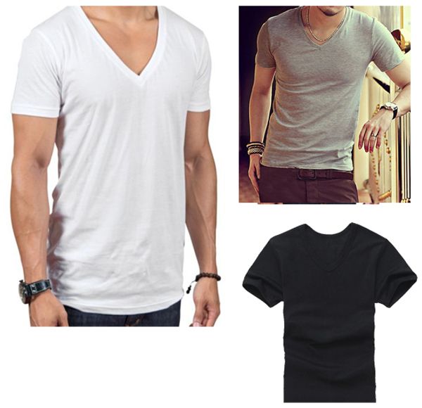 new fashion men's v-neck t-shirt sada cotton casual short-sleeved white black gray stylish basic casual tee
new fashion men's v-neck t-shirt sada cotton casual short-sleeved white black gray stylish basic casual tee
