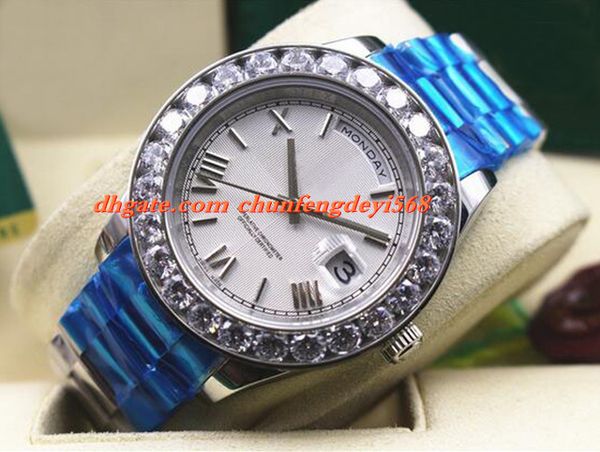 fashion luxury white diamonds ii 18k roman 41mm watch 218235 ceramic bezel automatic mechanical men watches quality, Slivery;brown
fashion luxury white diamonds ii 18k roman 41mm watch 218235 ceramic bezel automatic mechanical men watches quality, Slivery;brown