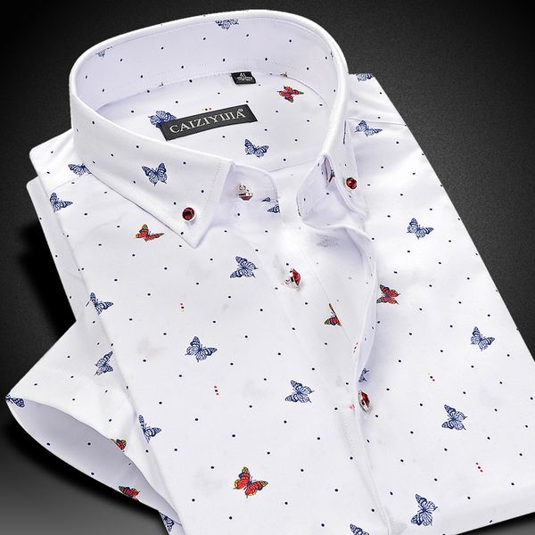 wholesale- caiziyijia summer 2017 men's short-sleeve butterfly floral print shirts square collar comfort soft casual slim fit cotton sh, White;black
wholesale- caiziyijia summer 2017 men's short-sleeve butterfly floral print shirts square collar comfort soft casual slim fit cotton sh, White;black