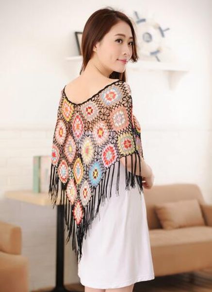 wholesale- new fashion women crocheted shawl hook flower lace cape openwork smock fringed, Blue;gray
wholesale- new fashion women crocheted shawl hook flower lace cape openwork smock fringed, Blue;gray
