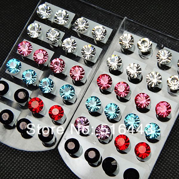 48 (24pairs) mix 7m cubic zircon fashion stainless steel stud earrings for womens or mens wholesale jewelry lots a-455, Golden;silver
48 (24pairs) mix 7m cubic zircon fashion stainless steel stud earrings for womens or mens wholesale jewelry lots a-455, Golden;silver