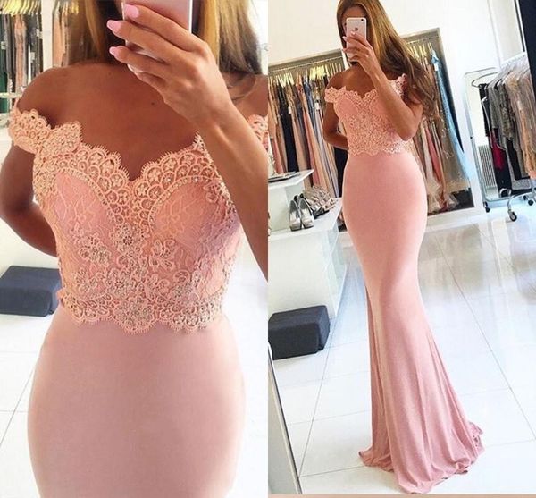 2018 new pink mermaid evening gowns off shoulder beads floor length trumpet formal party prom dresses custom made, Black;red
2018 new pink mermaid evening gowns off shoulder beads floor length trumpet formal party prom dresses custom made, Black;red
