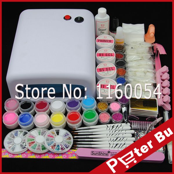 wholesale- coscelia 36w uv gel lamp primer acrylic glitter nail degreaser nail kit bulbs uv gel nail art kits rhinestones nailtool kit
wholesale- coscelia 36w uv gel lamp primer acrylic glitter nail degreaser nail kit bulbs uv gel nail art kits rhinestones nailtool kit