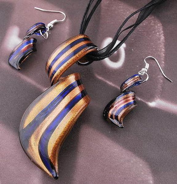 New Streamer glitter murano lampwork Jewelry blown venetian glass pendant necklaces dangle earrings sets For women DIY fashion jewelry Gift
New Streamer glitter murano lampwork Jewelry blown venetian glass pendant necklaces dangle earrings sets For women DIY fashion jewelry Gift