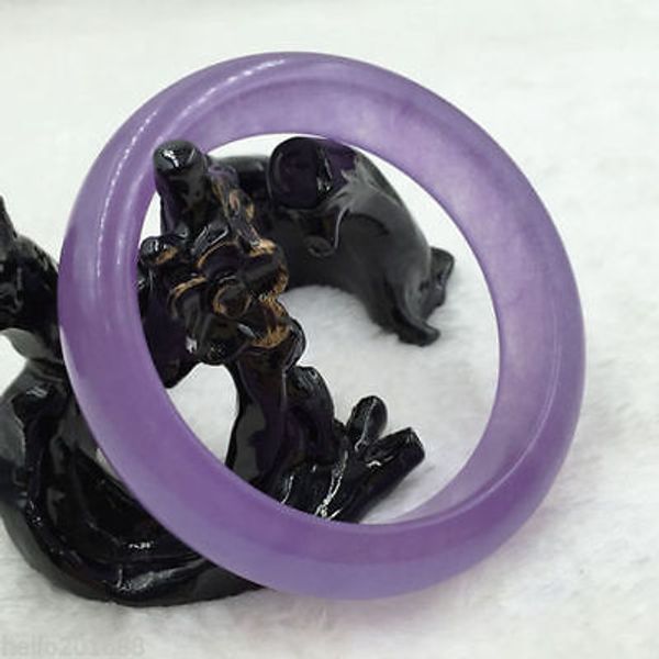 chinese beautiful natural lavender purple jade gems bangle bracelet 64mm, Black
chinese beautiful natural lavender purple jade gems bangle bracelet 64mm, Black