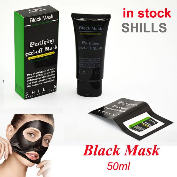 

Shills Peel-off маски для лица Глубокое очищение Черная маска 50 мл Черноголовых маска дл