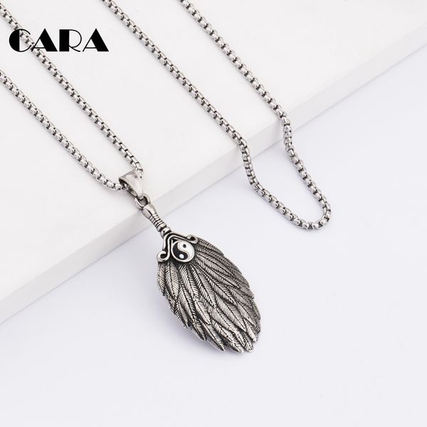 cara new hip hop 316l stainless steel chinese vintage feather fan necklace classical fashion men necklace jewelry fine polished cagf0160, Silver
cara new hip hop 316l stainless steel chinese vintage feather fan necklace classical fashion men necklace jewelry fine polished cagf0160, Silver