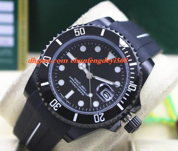 fashion luxury 116610 mens rubber bracelet pvd coating black ceramic bezel black dial 40mm automatic movement men watches new arrival, Slivery;brown
fashion luxury 116610 mens rubber bracelet pvd coating black ceramic bezel black dial 40mm automatic movement men watches new arrival, Slivery;brown