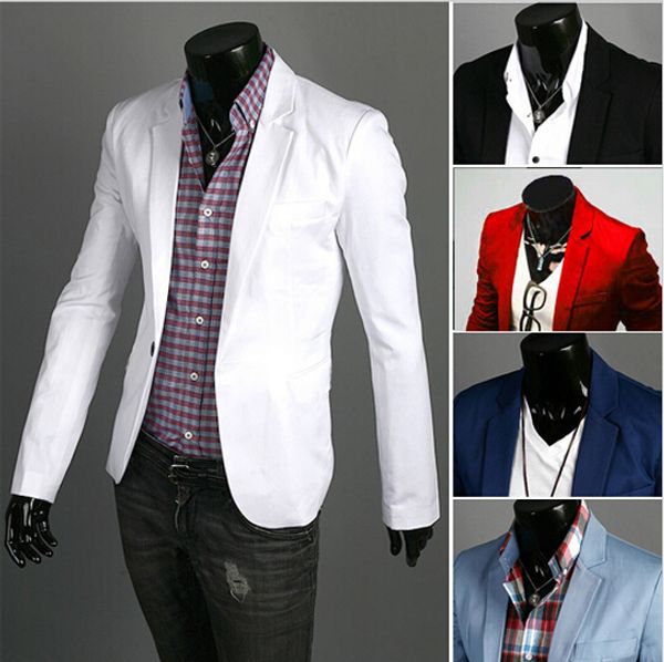 fashion blazer men new spring autumn clothing candy colors blazer masculino casual slim fit wild terno men's suit jacket, White;black
fashion blazer men new spring autumn clothing candy colors blazer masculino casual slim fit wild terno men's suit jacket, White;black