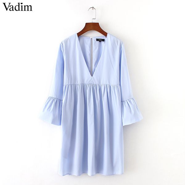 wholesale- vadim women v neck pleated dress back cut out pockets flare sleeve solid ladies summer casual mini dresses vestidos qz3135, White;black
wholesale- vadim women v neck pleated dress back cut out pockets flare sleeve solid ladies summer casual mini dresses vestidos qz3135, White;black