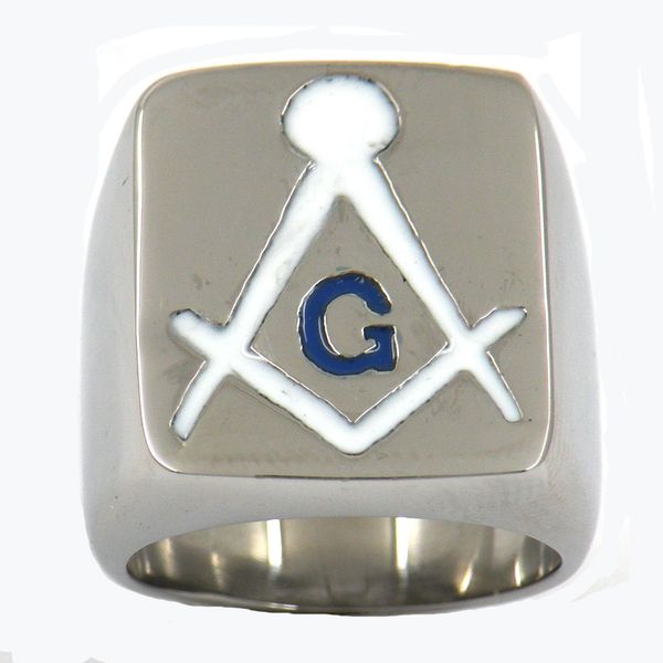 fanssteel stainless steel mens wemens enamel jewelry masonary square and ruler masonic ring gift for brothers sisters, Silver
fanssteel stainless steel mens wemens enamel jewelry masonary square and ruler masonic ring gift for brothers sisters, Silver