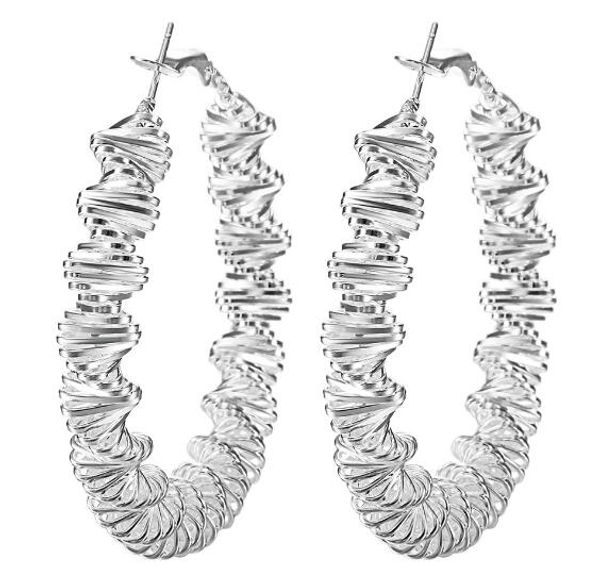 10 pairs/lot 925 silver plated exaggeration big wave circle earrings earring women's ladies earrings hoop fashion jewelry, Golden;silver
10 pairs/lot 925 silver plated exaggeration big wave circle earrings earring women's ladies earrings hoop fashion jewelry, Golden;silver