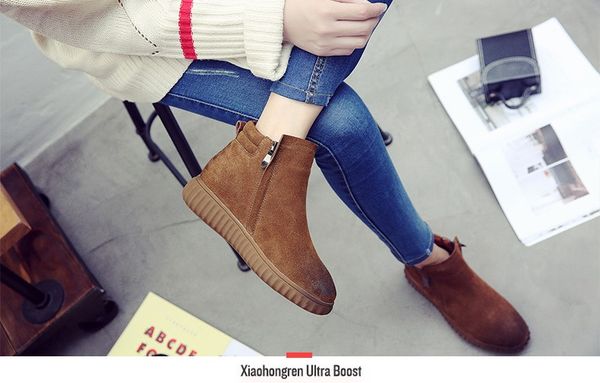 2017 new shoes. genuine leather. women's boots. flat boots. martin boots. side zipper. casual fashion shoes. women's shoes.ankle b, Black
2017 new shoes. genuine leather. women's boots. flat boots. martin boots. side zipper. casual fashion shoes. women's shoes.ankle b, Black