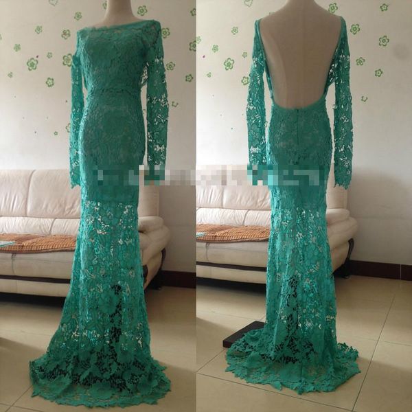 long sleeve backless mermaid evening dress 2019 formal gowns vestido de festa custom made transparent real image lace, Black;red
long sleeve backless mermaid evening dress 2019 formal gowns vestido de festa custom made transparent real image lace, Black;red