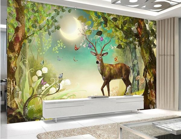 3d mural wallpaper Elk forest Customized 3d landscape wallpaper living room papel tapiz para pared moderno
3d mural wallpaper Elk forest Customized 3d landscape wallpaper living room papel tapiz para pared moderno