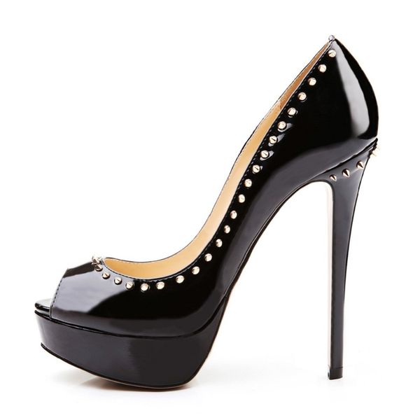zandina womens fashion handmade high heel peep toe platform multicoloured stiletto slide bridal pumps shoes blackrivets, Black
zandina womens fashion handmade high heel peep toe platform multicoloured stiletto slide bridal pumps shoes blackrivets, Black