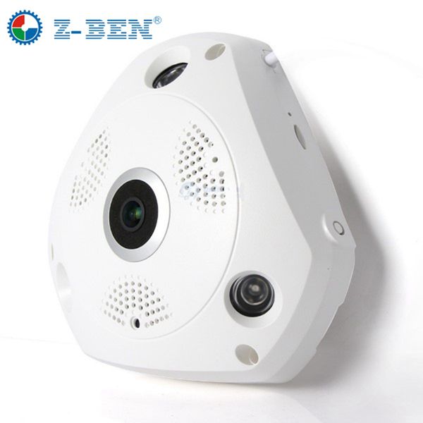 

2019 z-ben 1280*960p 1.3mp 360 degree fisheye panoramic camera hd wireless vr panorama hd ip camera p2p indoor cam security wifi camera