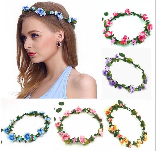 Bohemian terylene flower headband garland crown fe tival wedding bride bride maid hair wreath boho floral headdre headpiece
Bohemian terylene flower headband garland crown fe tival wedding bride bride maid hair wreath boho floral headdre headpiece