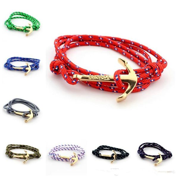 fashion jewelry anchor bracelets infinity bracelet wrap rope charm fish hook with paracord for men and women charm bracelets, Golden;silver
fashion jewelry anchor bracelets infinity bracelet wrap rope charm fish hook with paracord for men and women charm bracelets, Golden;silver