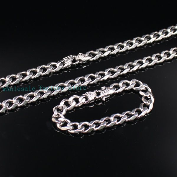 handmade silver retro clasp 13mm / 15mm 316l stainless steel cuban curb link chain 24'' necklace + 8.66" bracelet jewelry set
handmade silver retro clasp 13mm / 15mm 316l stainless steel cuban curb link chain 24'' necklace + 8.66" bracelet jewelry set