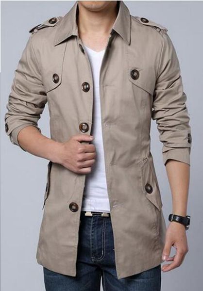 the new men autumn/winter in europe and the cultivate one's morality personality thin section of england cloth trench coat/m-3xl, Black
the new men autumn/winter in europe and the cultivate one's morality personality thin section of england cloth trench coat/m-3xl, Black