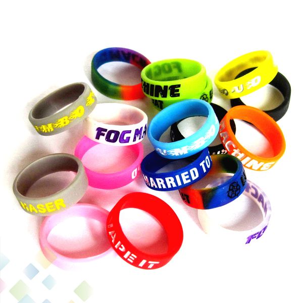 Non-Slip Silicone Ring with Gravure Words Carved filling for E Cig Mod Vapor Silicone Vape Band Non-Skid Silicon Ring DHL Free
Non-Slip Silicone Ring with Gravure Words Carved filling for E Cig Mod Vapor Silicone Vape Band Non-Skid Silicon Ring DHL Free