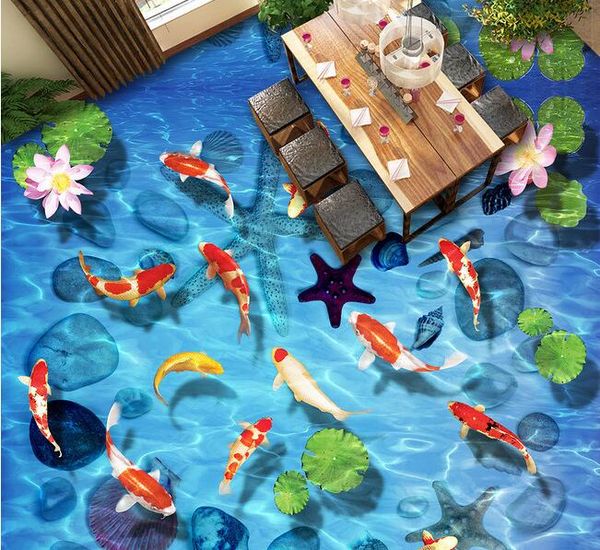 3d pvc flooring custom p waterproof floor wall sticker lotus carp stone shells decoration painting room 3d wall murals wallpaper
3d pvc flooring custom p waterproof floor wall sticker lotus carp stone shells decoration painting room 3d wall murals wallpaper