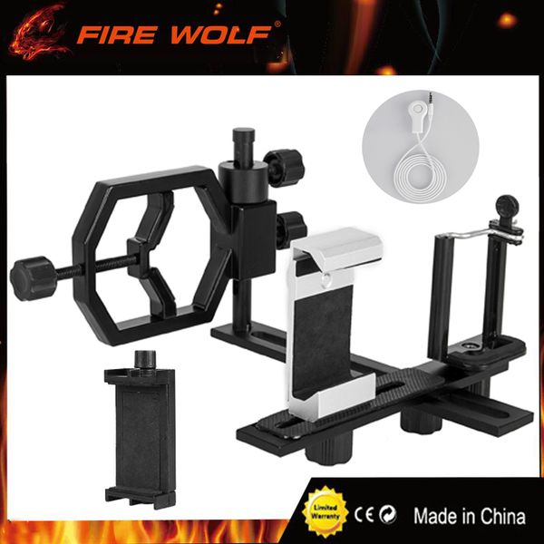 FIRE WOLF Telescope Camera Adapter Smartphone Adapter Multifunction with 3 Phone Brackets for Spotting Scope Binocular Monocular
FIRE WOLF Telescope Camera Adapter Smartphone Adapter Multifunction with 3 Phone Brackets for Spotting Scope Binocular Monocular
