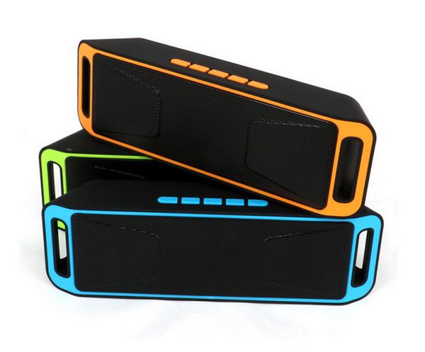 

new sc208 sc-208 mini portable bluetooth speakers wireless smart hands-speaker big power subwoofer support tf and usb fm radio dhl