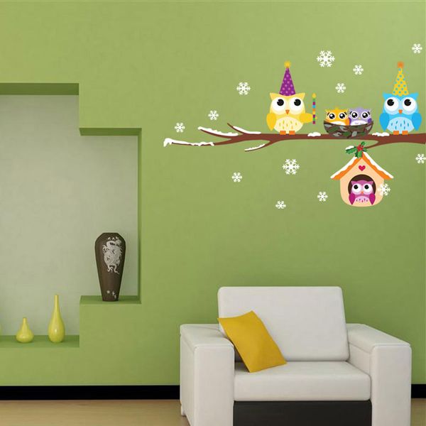 new colourful owl bird tree branch christmas snowflake wall decals removable stickers decor kids nursery ing
new colourful owl bird tree branch christmas snowflake wall decals removable stickers decor kids nursery ing