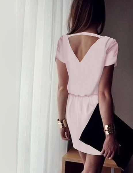wholesale- new 2017 summer v neck short sleeve pink blue elastic waist women mini party formal evening fitted outfit dress vestido, White;black
wholesale- new 2017 summer v neck short sleeve pink blue elastic waist women mini party formal evening fitted outfit dress vestido, White;black