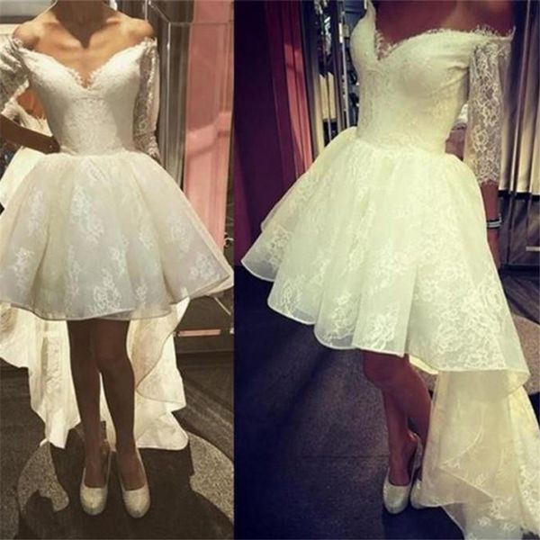 v-neck lace elegant off-the-shoulder half sleeves hi-lo prom dress ivory lace puffy skirt evening gowns special occasion dresses, Black
v-neck lace elegant off-the-shoulder half sleeves hi-lo prom dress ivory lace puffy skirt evening gowns special occasion dresses, Black