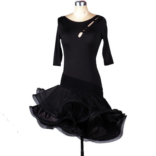 latin dance dress women girls flapper salsa dress 4 colors d0079 with bra cup 1/2 sleeve fluffy sheer hem, Black;red
latin dance dress women girls flapper salsa dress 4 colors d0079 with bra cup 1/2 sleeve fluffy sheer hem, Black;red