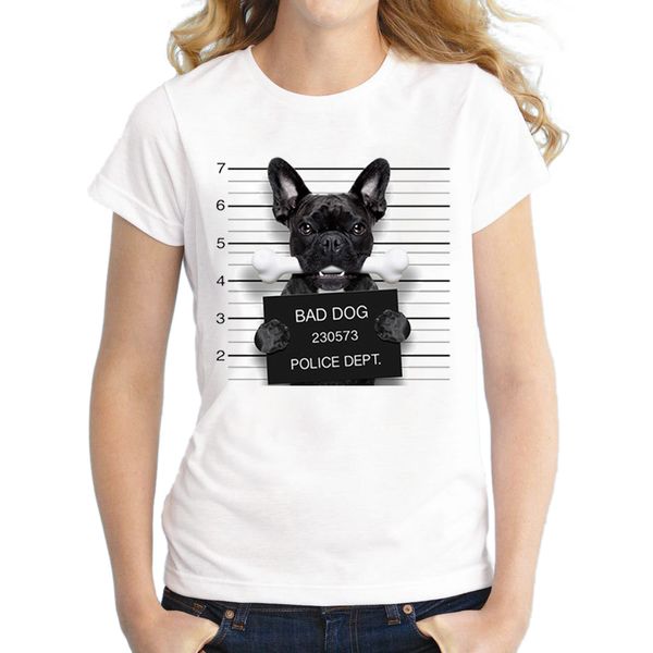 2020 dog police dept design women t shirt french bulldog t-shirt novelty short sleeve tee pug printed bad dog shirts, White
2020 dog police dept design women t shirt french bulldog t-shirt novelty short sleeve tee pug printed bad dog shirts, White