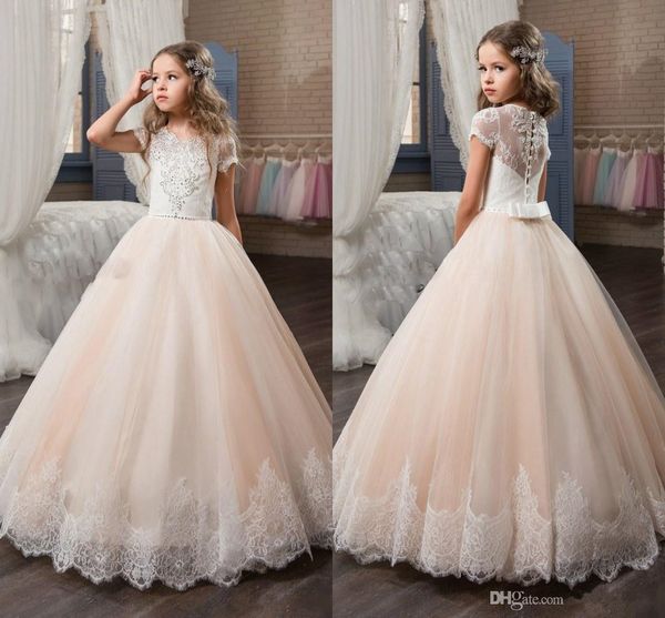 custom princess short sleeve holy lace white bodice communion dress little girls beaded tulle party dress kids wedding flower, White;blue
custom princess short sleeve holy lace white bodice communion dress little girls beaded tulle party dress kids wedding flower, White;blue