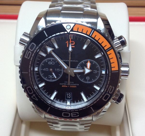 co-axial black and orange bezel mens quartz movement watches stainless steel bracelet men's sports wrist watches, Slivery;brown
co-axial black and orange bezel mens quartz movement watches stainless steel bracelet men's sports wrist watches, Slivery;brown