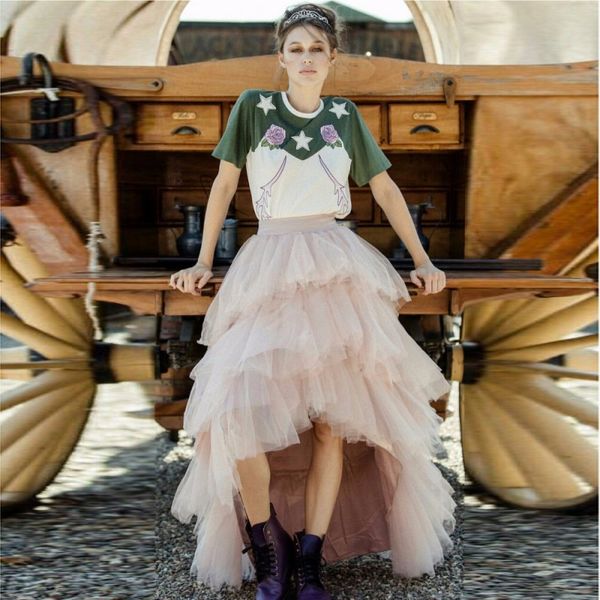puffy tutu tiered hi-lo skirt 2017 new arrival stylish dirty-pink tulle long skirts stylish pure color chiffon skirts fashion street style c, Black
puffy tutu tiered hi-lo skirt 2017 new arrival stylish dirty-pink tulle long skirts stylish pure color chiffon skirts fashion street style c, Black