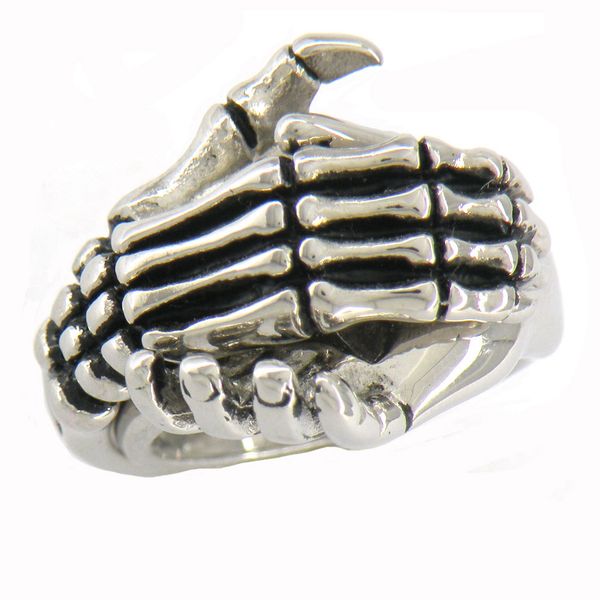 fanssteel stainless steel mens or womens punk vintage jewelry jewelry ghost skull hand hold hand ring gift 07w14, Silver
fanssteel stainless steel mens or womens punk vintage jewelry jewelry ghost skull hand hold hand ring gift 07w14, Silver
