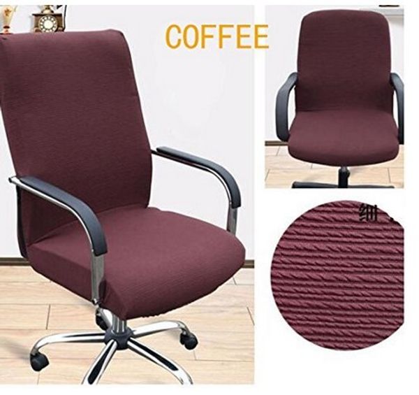 Office Slipcovers Cloth Chair pads Removable Cover stretch cushion Resilient Fabric Coffee 
Office Slipcovers Cloth Chair pads Removable Cover stretch cushion Resilient Fabric Coffee