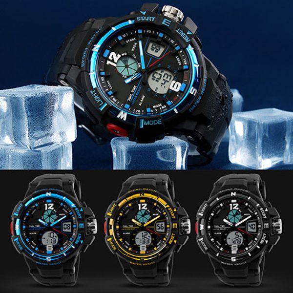 wholesale- mens sport waterproof hours designer watches digital analog dual time alarm date chronograph wrist watch, Slivery;brown
wholesale- mens sport waterproof hours designer watches digital analog dual time alarm date chronograph wrist watch, Slivery;brown