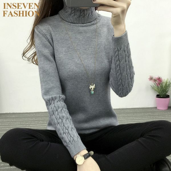 wholesale-winter autumn turtleneck womens sweaters casual long sleeve female pullovers color gray black white purple pink khaki dy5, White;black
wholesale-winter autumn turtleneck womens sweaters casual long sleeve female pullovers color gray black white purple pink khaki dy5, White;black